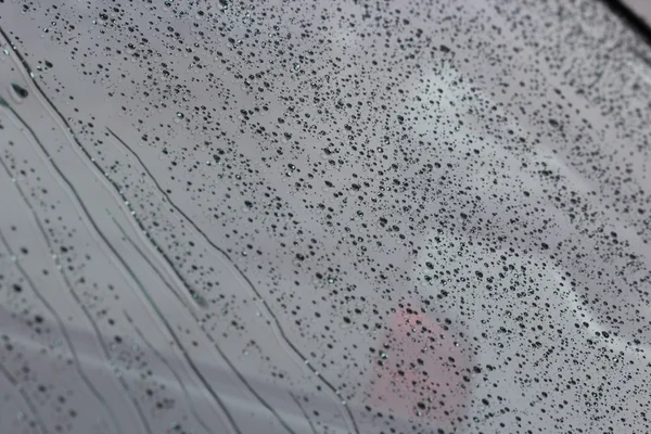 Rain Drops Car Glass Rainy Days Background — Stock Photo, Image