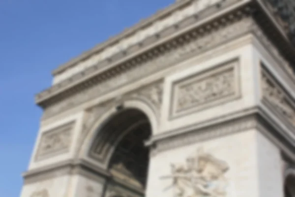 Paris Teki Zafer Kemerini Bulanıklaştırdı Fransa Arka Planda — Stok fotoğraf