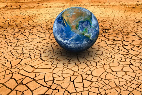 Earth Dry Ground Elements Image Furnished Nasa — Stock Photo, Image