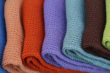 Renkli örgü öbekli arka plan