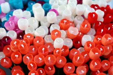 renkli kağıt lale çiçeği arkaplanı