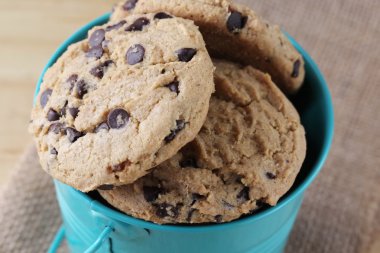 Kovada çikolatalı kurabiye.