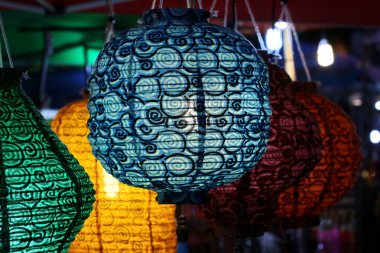 colorful lantern in shop