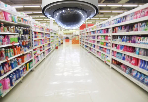 Cctv Blurred Supermarket Background — Stock Photo, Image