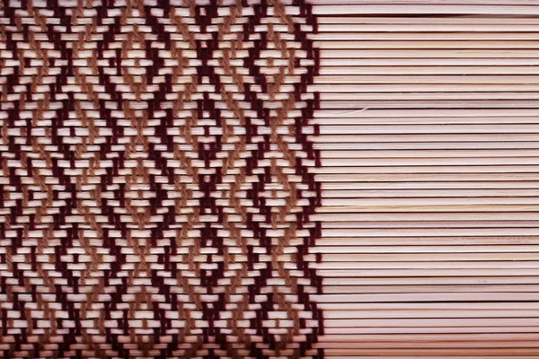 Bamboo Mat Texture Background — Stock Photo, Image