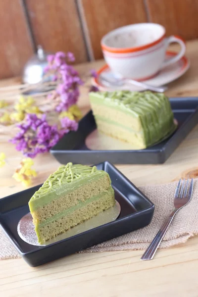 Green Tea Cake Homenade Bakery — Stock Photo, Image