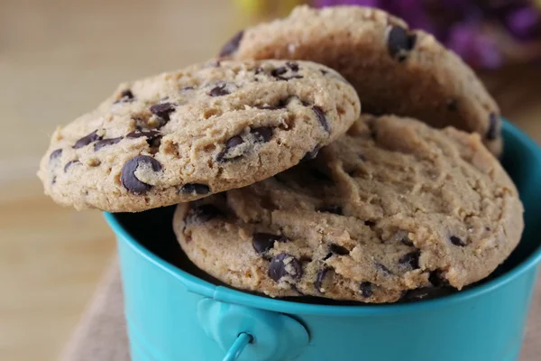 Galletas Chispas Chocolate Cubo — Foto de Stock