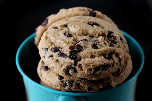 Galletas Chispas Chocolate Cubo — Foto de Stock