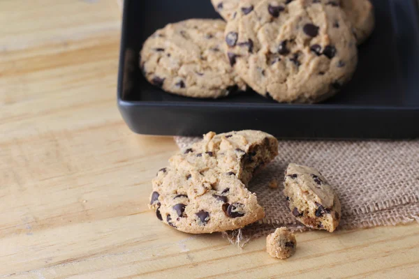 Galletas Chocolate Primer Plano — Foto de Stock