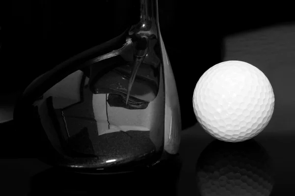 Primer Plano Golf Putter Cabeza Bola — Foto de Stock