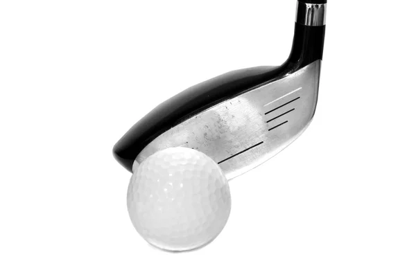 Closeup Golf Putter Head Ball — 스톡 사진