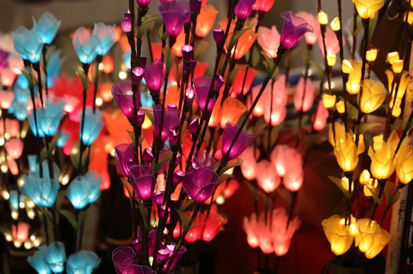 Colorful lantern hang on ceiling — Stock Photo, Image