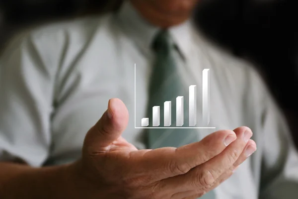 Asien unternehmer hand konzept, — Stockbild Geschäftsmann Hand, Konzept — Stockfoto