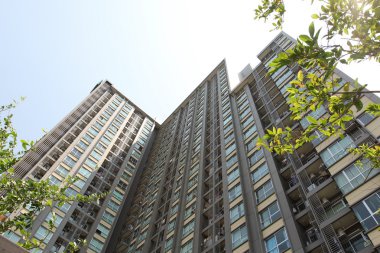 Bangkok, Tayland yüksek binanın görünümü