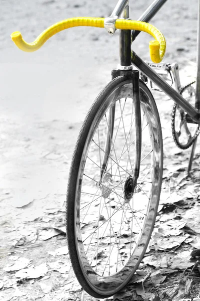 Stretta mano maniglia della bicicletta — Foto Stock