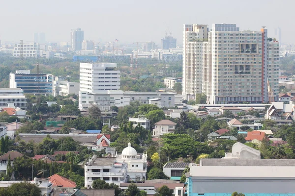 Widok z wysokiego budynku w Bangkok, Tajlandia — Zdjęcie stockowe
