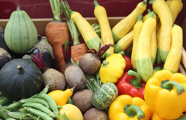 Close up mixed fruit and vegetable — Stock Photo, Image