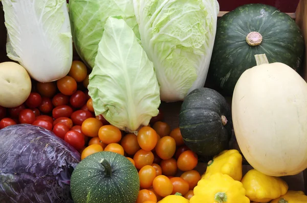 Close up mixed fruit and vegetable — Stock Photo, Image