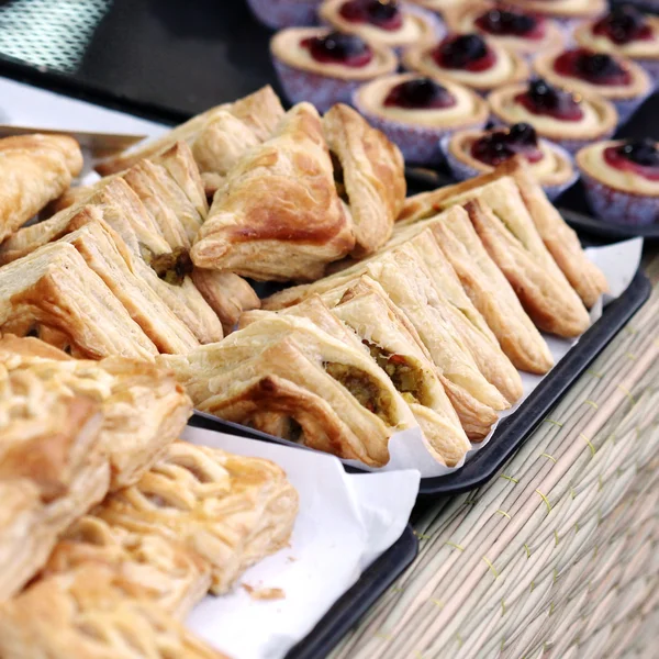 Pie on wood table , bakery — Stock Photo, Image