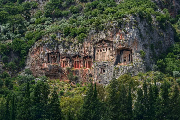 Cave tombs of Kaunos — Stock Photo, Image