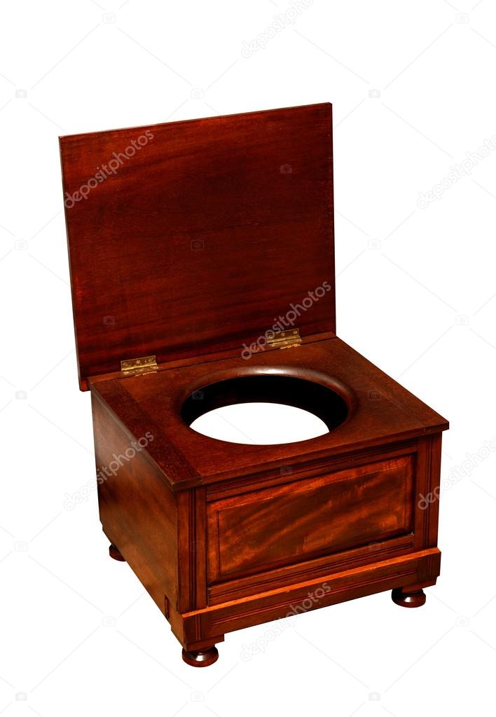 Old Toilet With Chamber Pot An Wooden Chair Stock Photo Cabinet With Chamber Pot C 1900 Photo By Intendo48