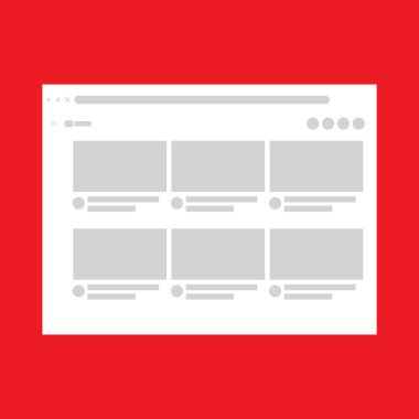 Masaüstü Vektör Şablonu İllüstrasyonu için Web Düzeni Tasarımı