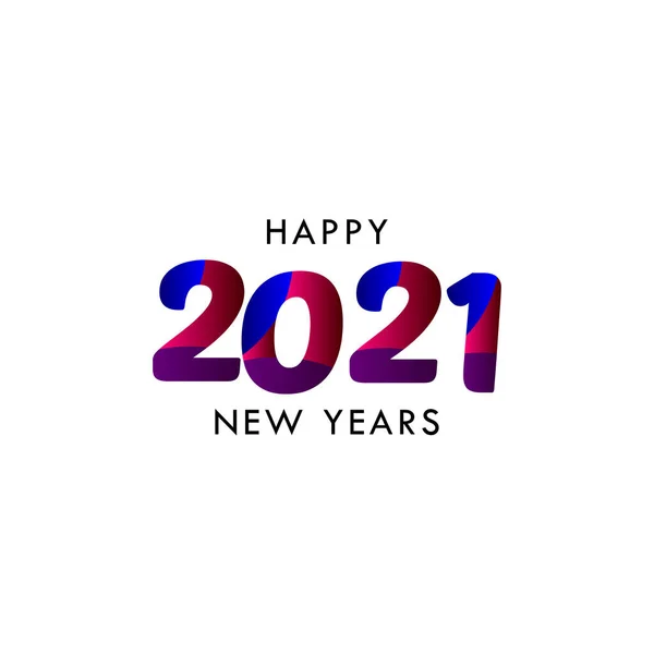 Happy New Years 2021 Celebration Vector Template Design Illustration