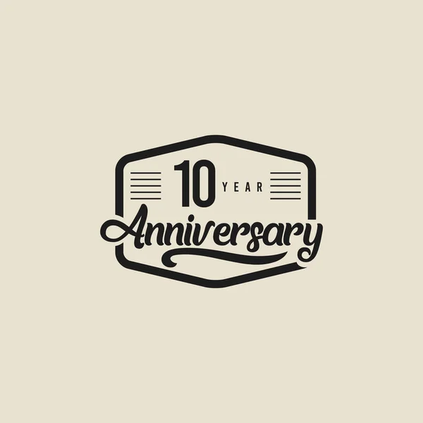 Celebración Del Aniversario Años Vector Template Design Illustration — Archivo Imágenes Vectoriales