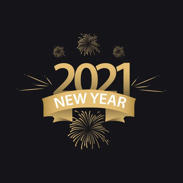 Happy New Years 2021 Celebration Vector Template Design Illustration