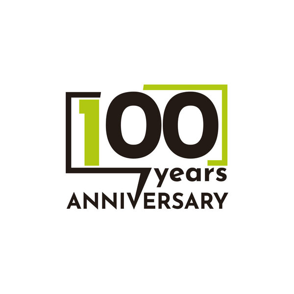 100 Years Anniversary Celebration Vector Template Design Illustration