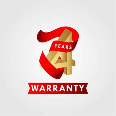 4 Yıl Garantili Vektör Şablon Tasarımı Çizimi