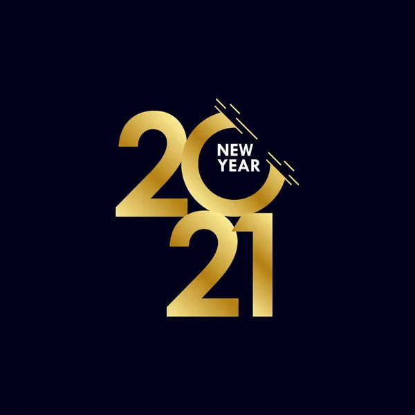 Happy New Years 2021 Celebration Vector Template Design Illustration — Stockový vektor