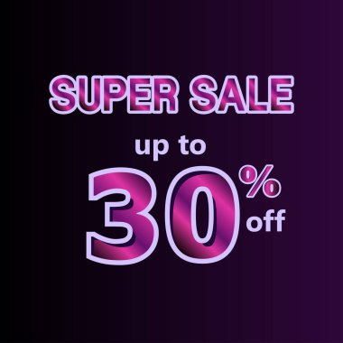 Süper Satış Etiket Vektörü Şablon Tasarım Resimlerinde% 30 'a varan indirim