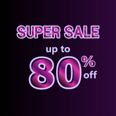 Süper Satış Etiket Vektörü Şablon Tasarım Resimlerinde% 80 'e varan indirim