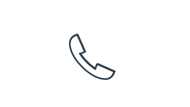 Animation Phone Icon Trendy Flat Style Isolated White Background — Stock Video