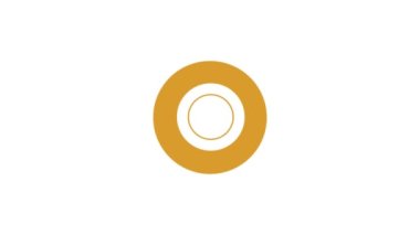 Dolar para işareti simgesinin animasyonu. Beyaz arkaplanda izole. 