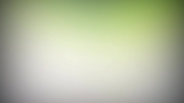 Цвет Серый Зеленый Градиент Bokeh Фон Движении Вариации Светло Желтый — стоковое видео