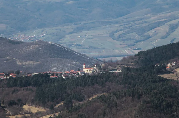 Dorf Col Slowenien — Stockfoto