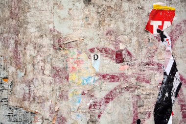 Posterler yırtık soyut