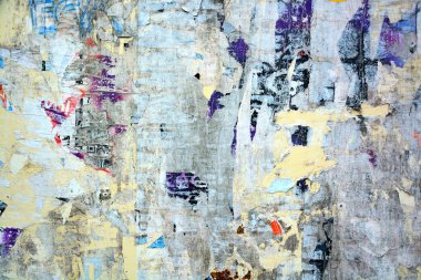 Posterler yırtık soyut