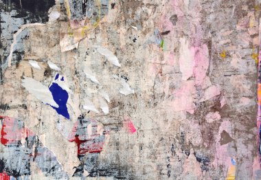 Posterler yırtık soyut