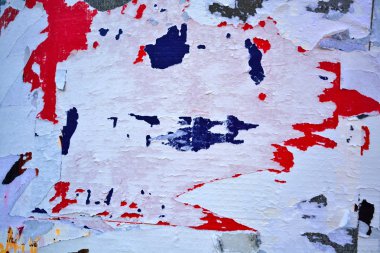 Posterler yırtık soyut