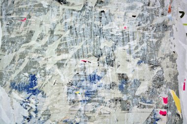 Posterler yırtık soyut