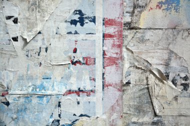 Posterler yırtık soyut