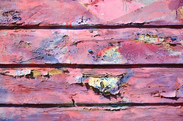 Pelar la pintura en la superficie de madera grunge — Foto de Stock