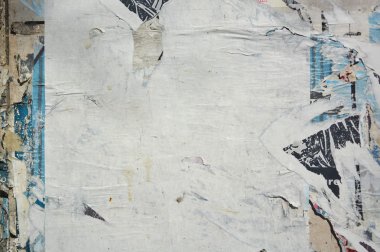 Posterler yırtık soyut