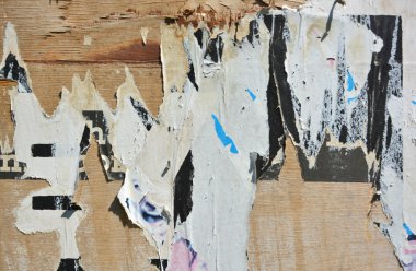 Posterler yırtık soyut