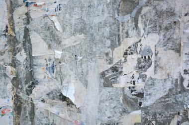 Posterler yırtık soyut