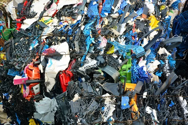 Kunststoff für Recycling komprimiert — Stockfoto