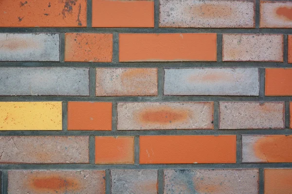 Modern wall in brick-pattern style — Stock Photo, Image